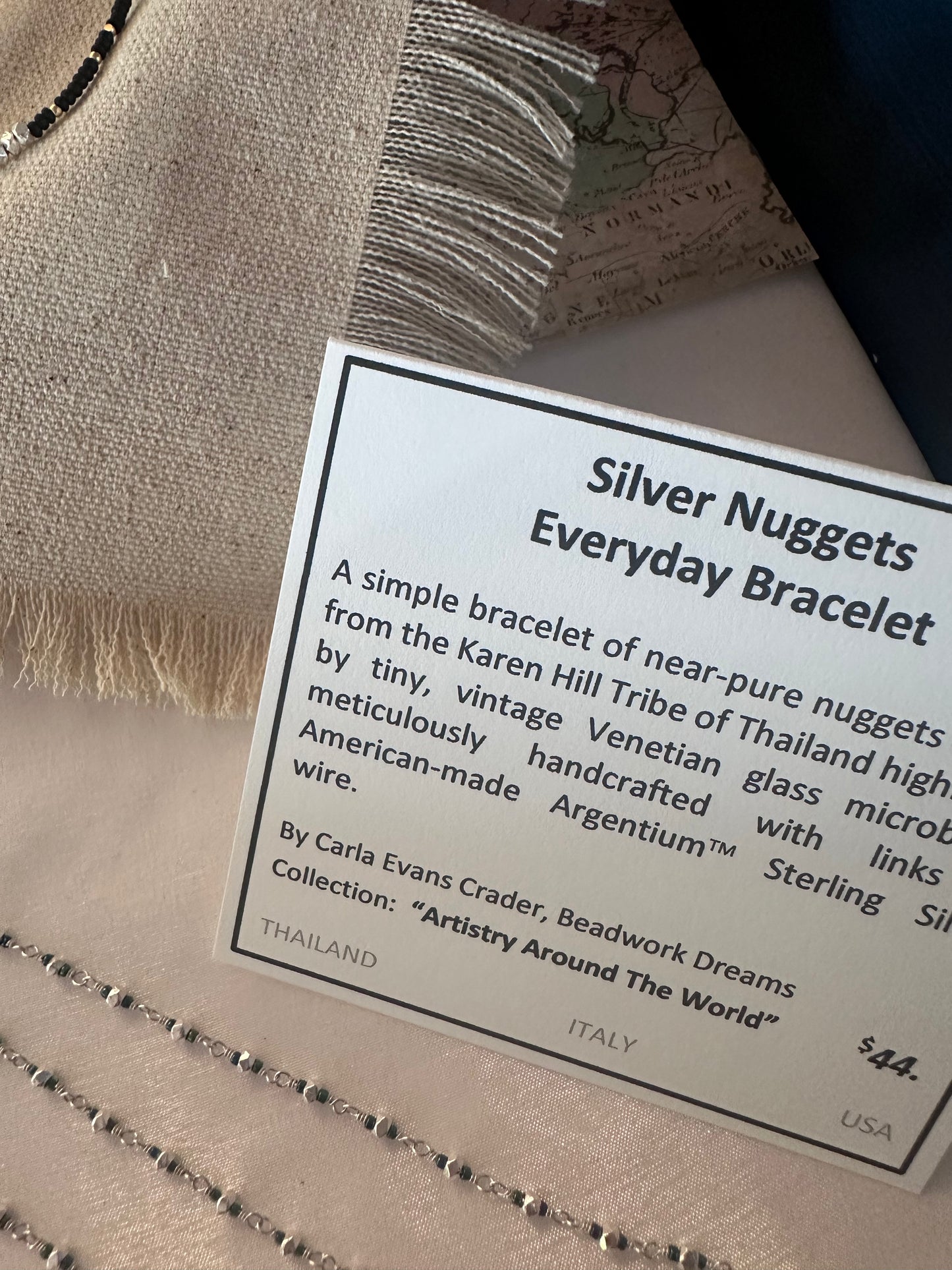Silver Nugget Bracelet