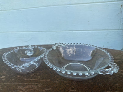 Glass beaded dish set