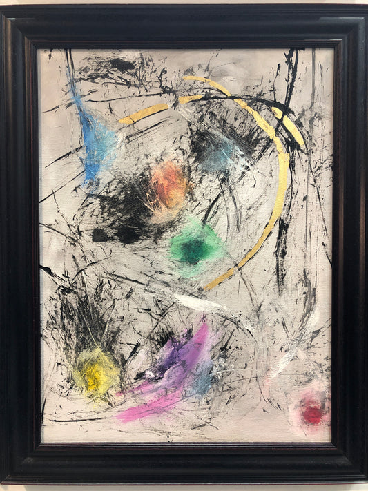 abstract acrylic on canvas artwork